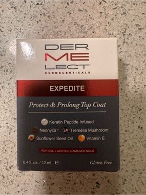 Dermelect Expedite Protect & Prolong Top Coat - New